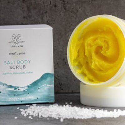 Bharti Vyas Sea Salt Body Scrub | 250ml | Exfoliator for the body | Dead Sea Salts | Natural Skincare | Aryuvedic Bodycare - Exfoliate, Rejuvenate, Refine