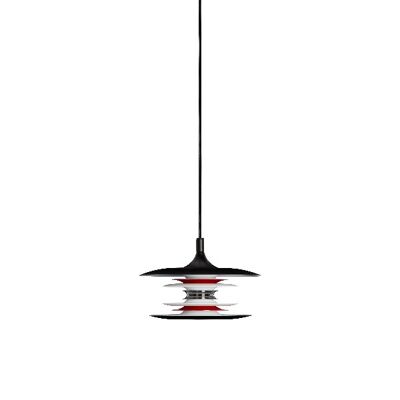 Pendant Diablo Ø20 flat black/glossy red