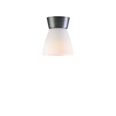 Ceiling light Bizzo Ø16,5 oxide grey/opal glass