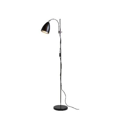 Floor lamp Sway black/chrome