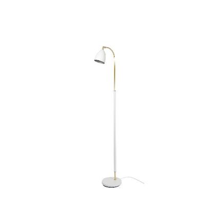 Floor lamp Deluxe white/brass