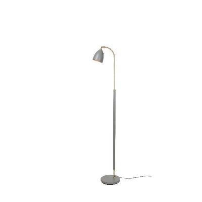 Floor lamp Deluxe warm grey/brass