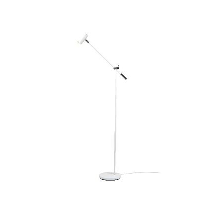 Floor lamp Cato height 100-133,9cm flat white dimmable