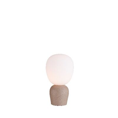 Table lamp Buddy sand structure/opal glass