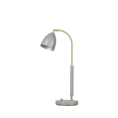 Table lamp Deluxe warm grey/brass