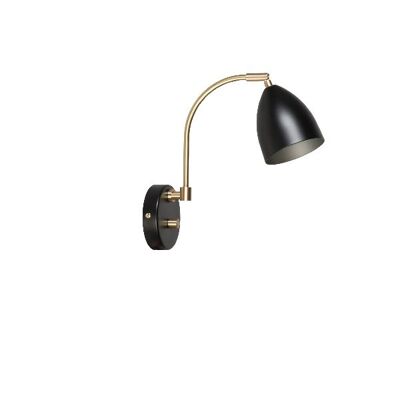 Wall lamp Deluxe black/brass