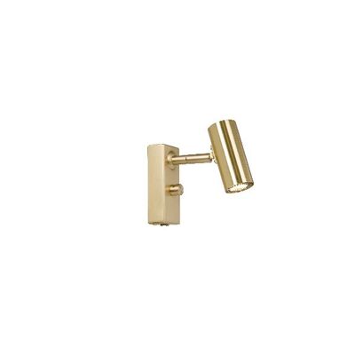 Wall lamp Cato single polished brass