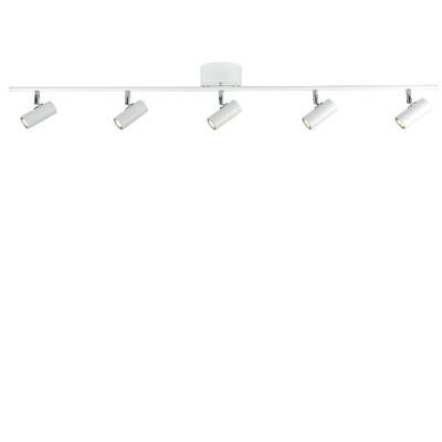 Track Cato 5 lamps flat white
