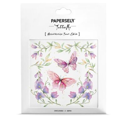 Butterflies in the Garden Temporary Tattoo