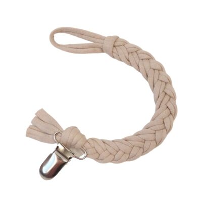 LOVEissue Pacifier clip | Braid cotton vanilla