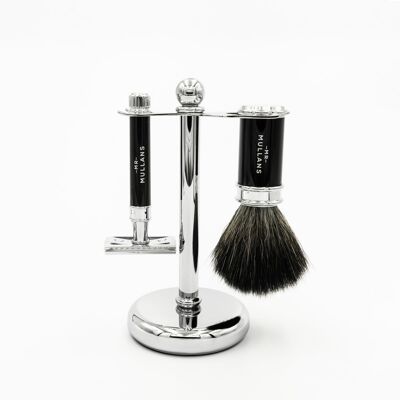 Wholesale Mr Mullan's Shaving Set (Black or Ivory available) - Black