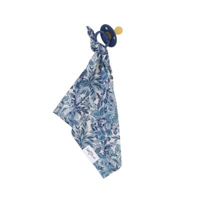 Pacifier cloth Egyptian cotton | blue palm