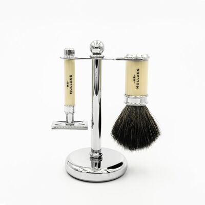 Wholesale Mr Mullan's Shaving Set (Black or Ivory available) - Ivory