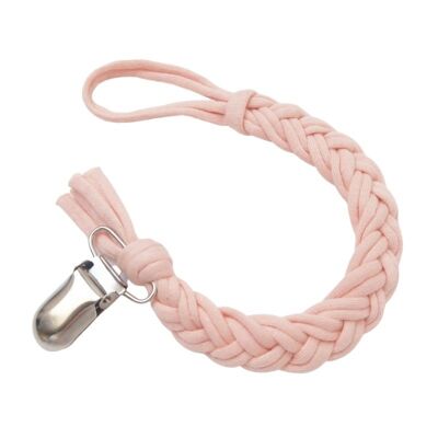 Pacifier cord braided cotton | light peach