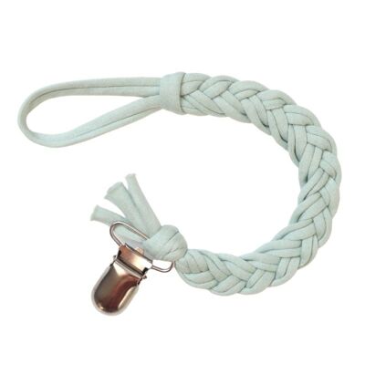 Pacifier cord braided cotton | mint