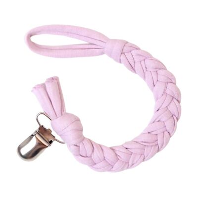 Pacifier cord braided cotton | Lilac