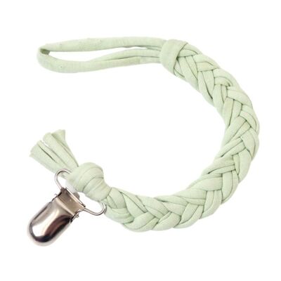 Pacifier cord braided cotton | Pistachio