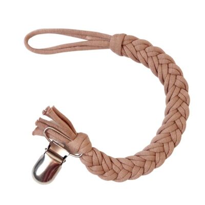 Pacifier cord braided cotton | Camel Taupe