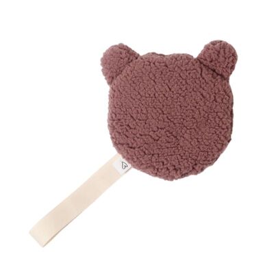 LOVE issue | Pacifier cuddly bear woodchuck (purple/brown)