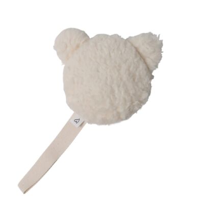 LOVE issue | Pacifier cuddly bear cotton Ivory