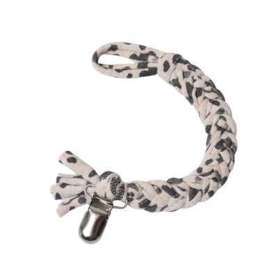 Pacifier cord braided cotton | Siberian tiger