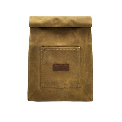 Mr mullan's leather and canvas washbag