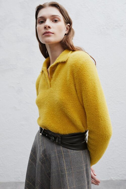 Lien Knit Sweater  - Yellow