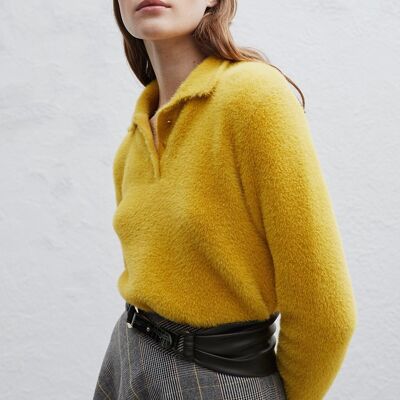 Pull en maille Lien - Jaune