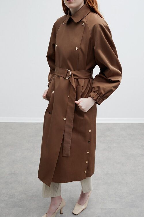 Jef Trench Coat 0292 - Brown