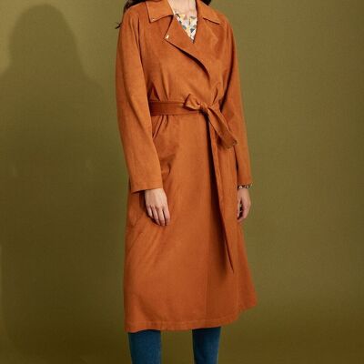 Andrew Suede Trench Coat