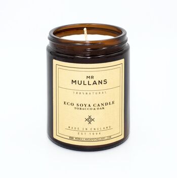 BOUGIES PARFUMÉES MR MULLAN (quatre parfums disponibles) 200g - Cuir Toscan 4