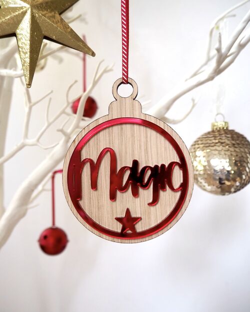 Magic Christmas Decoration (red)