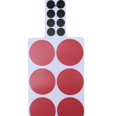 Cutting board / red dots