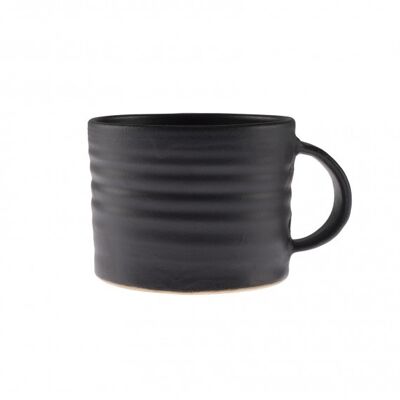 WAVE Tea Cup / black