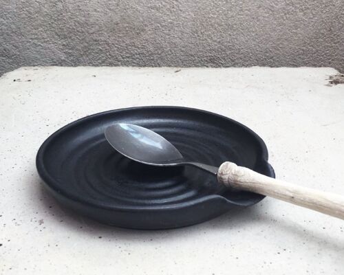 WAVE Spoon Dish / black