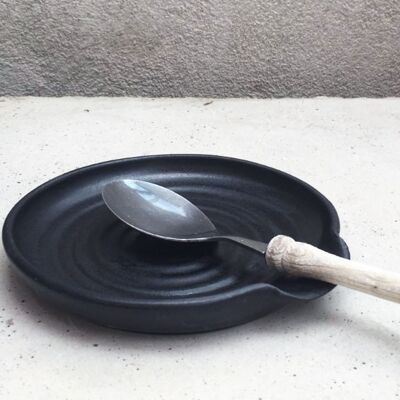 WAVE Spoon Dish / black
