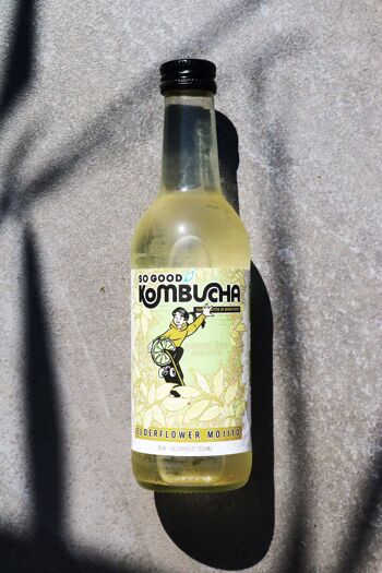 So Good Kombucha - Mojito aux fleurs de sureau carton de 12 bouteilles en verre de 330 ml 2