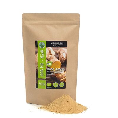 Poudre de gingembre bio 500g