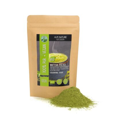 Poudre de thé matcha bio 100g