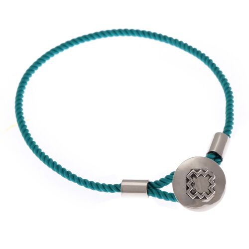 Colourful  Luxury  Festival Otilia Turquoise and sterling silver  Cross  Caring bracele.