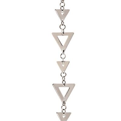 Sterling  Silver Triangle Charm  Dangle Pendant