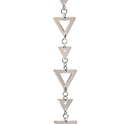 Sterling  Silver Triangle Charm  Dangle Pendant