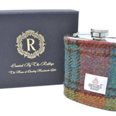 Flacon de hanche Harris Tweed 6oz - Couleurs d'automne - HT32