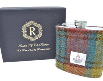 Flacon de hanche Harris Tweed 6oz - Couleurs d'automne - HT32 1