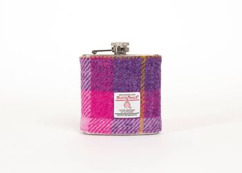 Flasque Harris Tweed 6oz - Tartan Rose - HT22 1