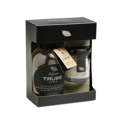 Olive oil and truffle salt duo box