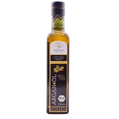 Olio di argan biologico Argand'Or Atlas (olio alimentare gourmet, regione ATLAS) - tostato -250 ml