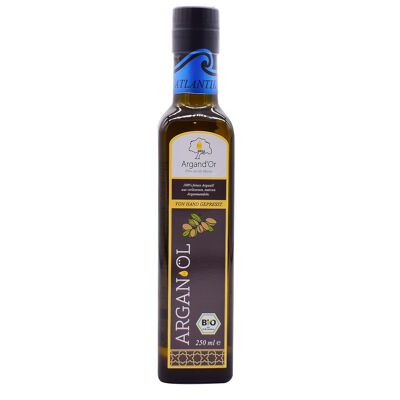 Huile d'argan bio Argand'Or Atlantik (huile alimentaire gourmande, région ATLANTIQUE) - non torréfiée -250 ml