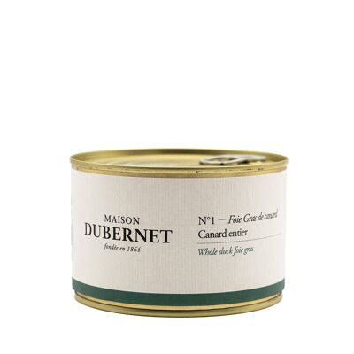 Foie gras de pato entero enlatado 130g