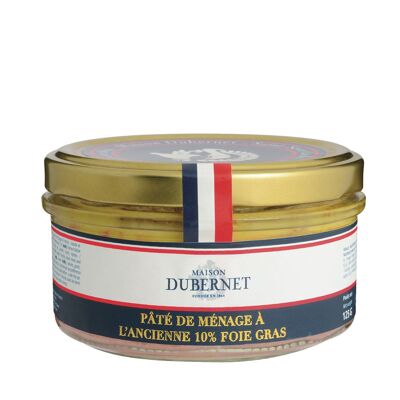 Old-fashioned household pâté with foie gras